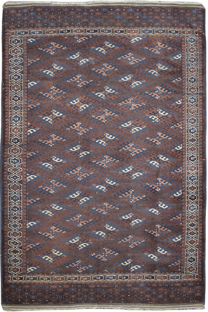 Tribal Yomut Antique Turkmen Rug