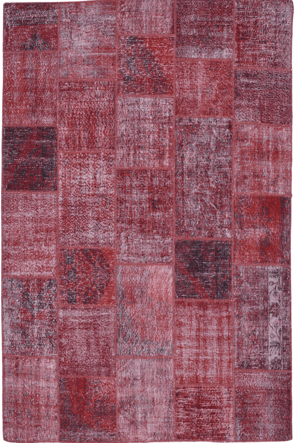 Turkish Patchwork Over Dyed Rug