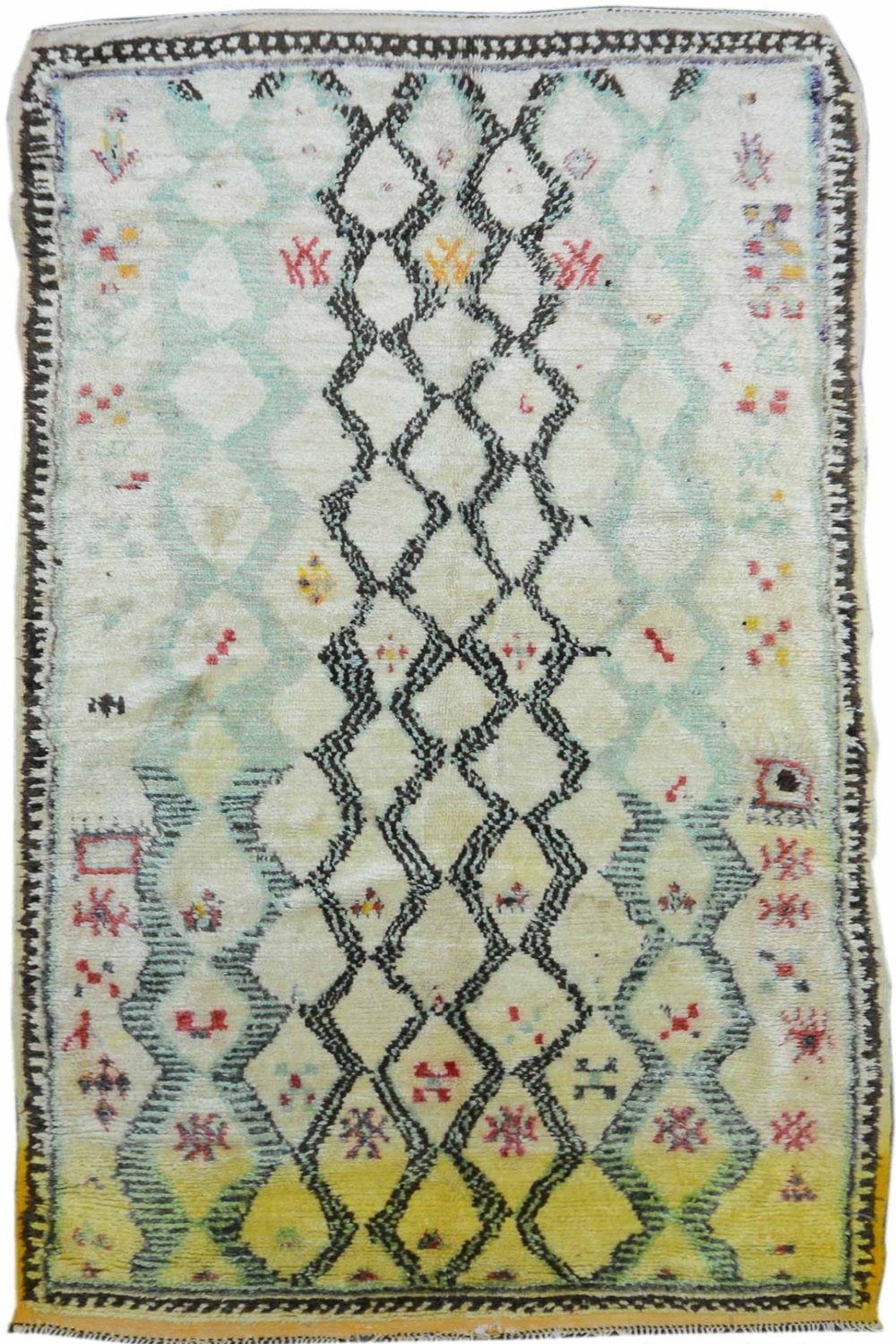 Vintage Moroccan Shag Rug 